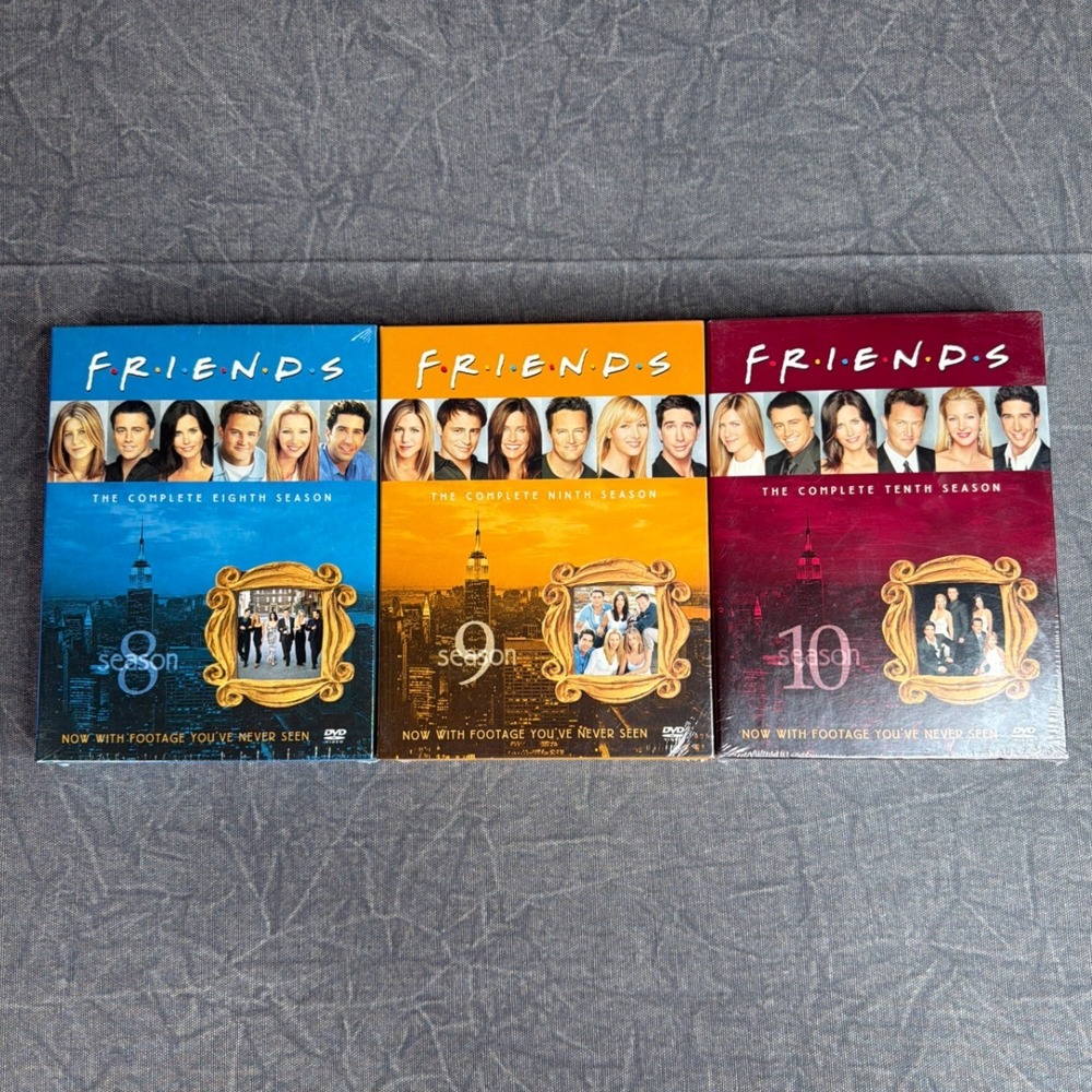 Warner Bros Friends DVD Seasons 8 9 10 Box Sets New Sealed Sitcom Comedy NEW